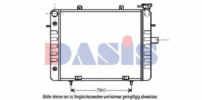 AKS DASIS 150180n -  Радиатор, охлаждение двигателя